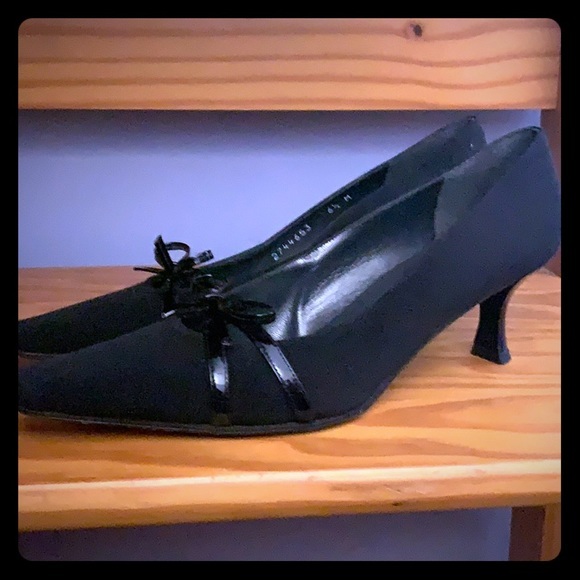 STUART WEITZMAN Square Tip Spool Heel Shoes - Picture 1 of 8